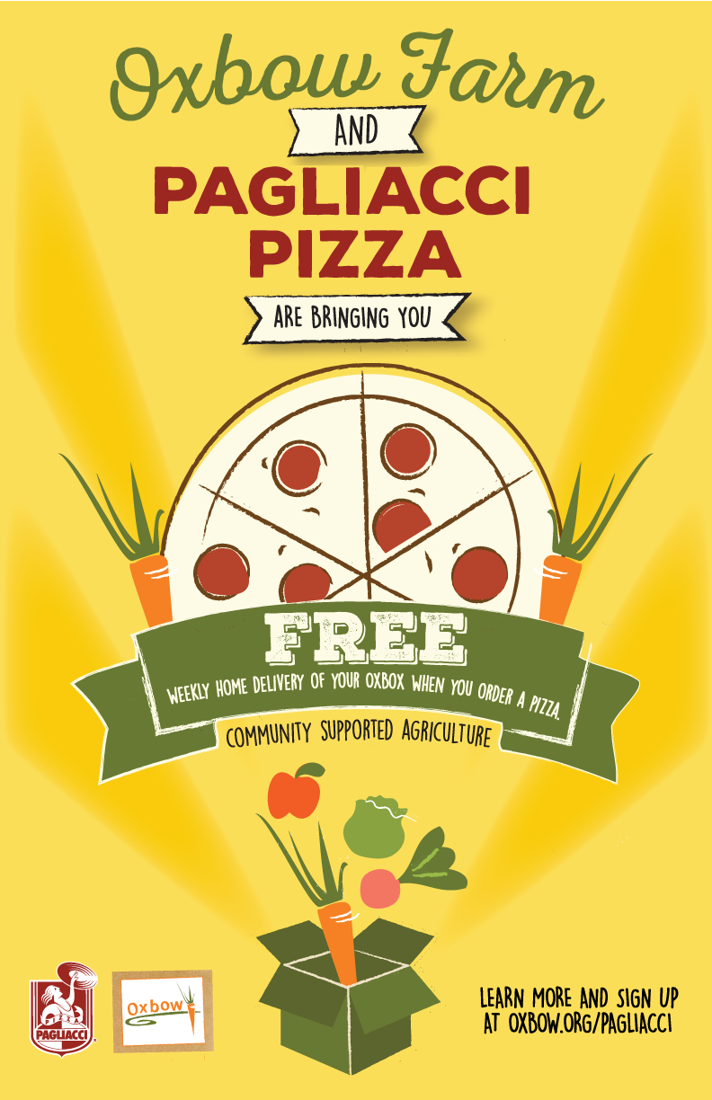 Rolling out farmtodoor CSA delivery with Pagliacci Pizza Oxbow Farm