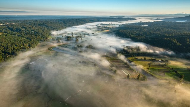 oxbow aerial view