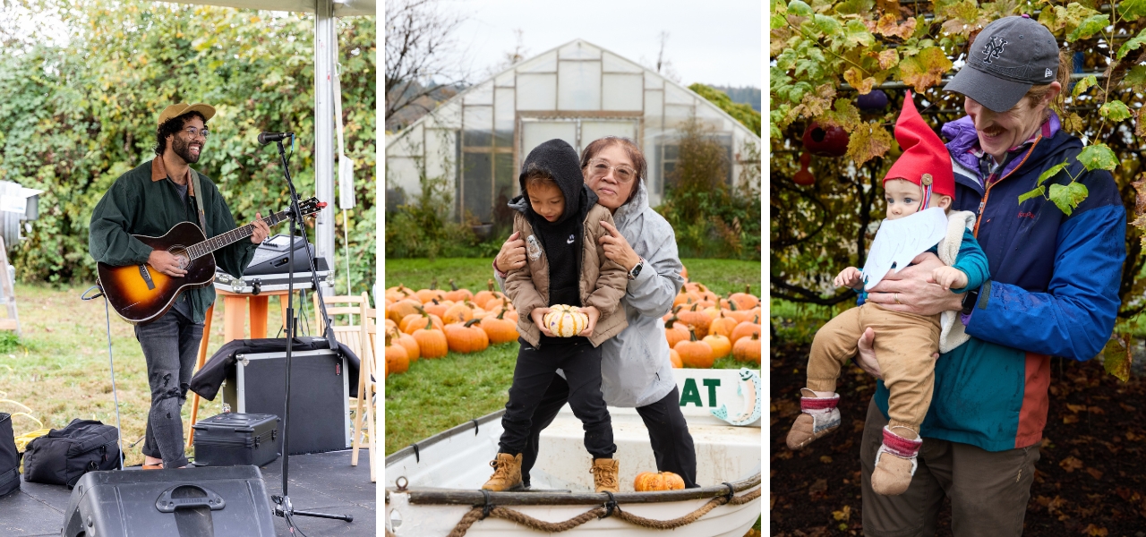 Live music, pumpkin play, and autumn fun at Oxtober festival at Oxbow Farm.